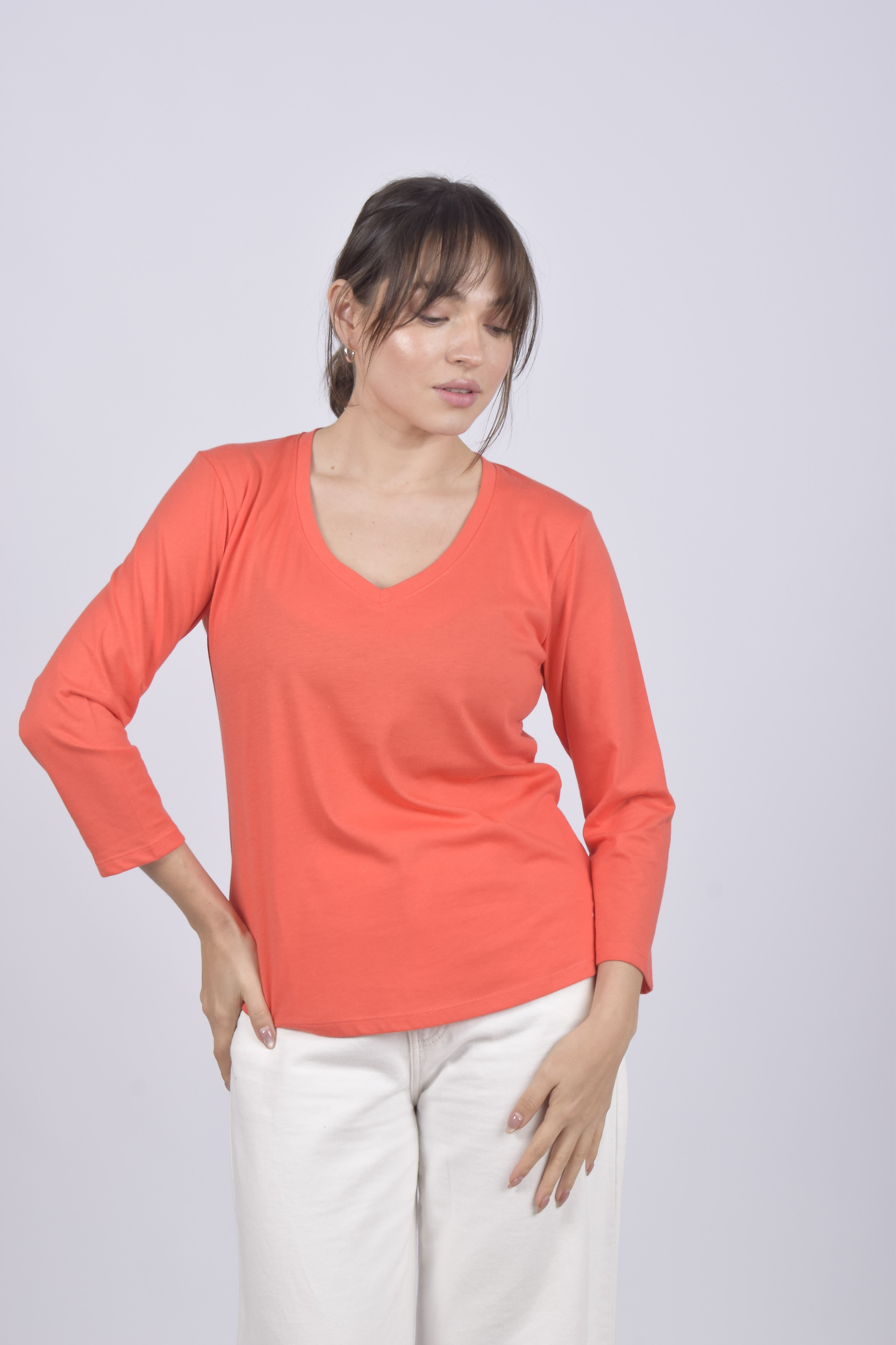 Polos / T-Shirts Algodón Pima Manga Larga