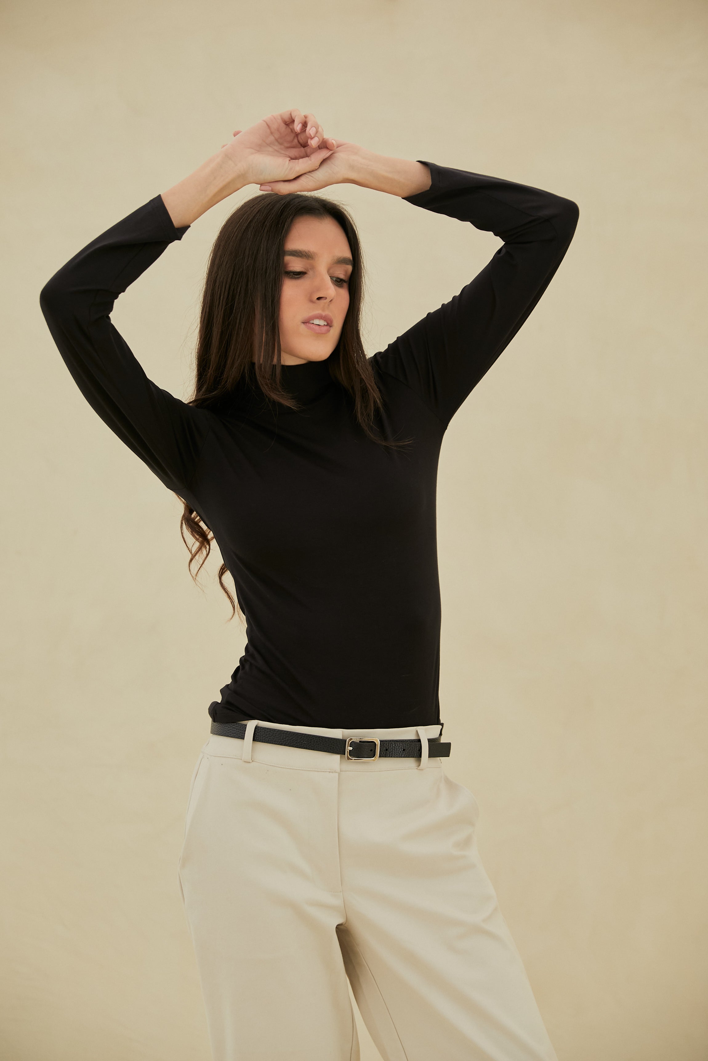 CAFARENA NEGRA ALGODÓN PIMA