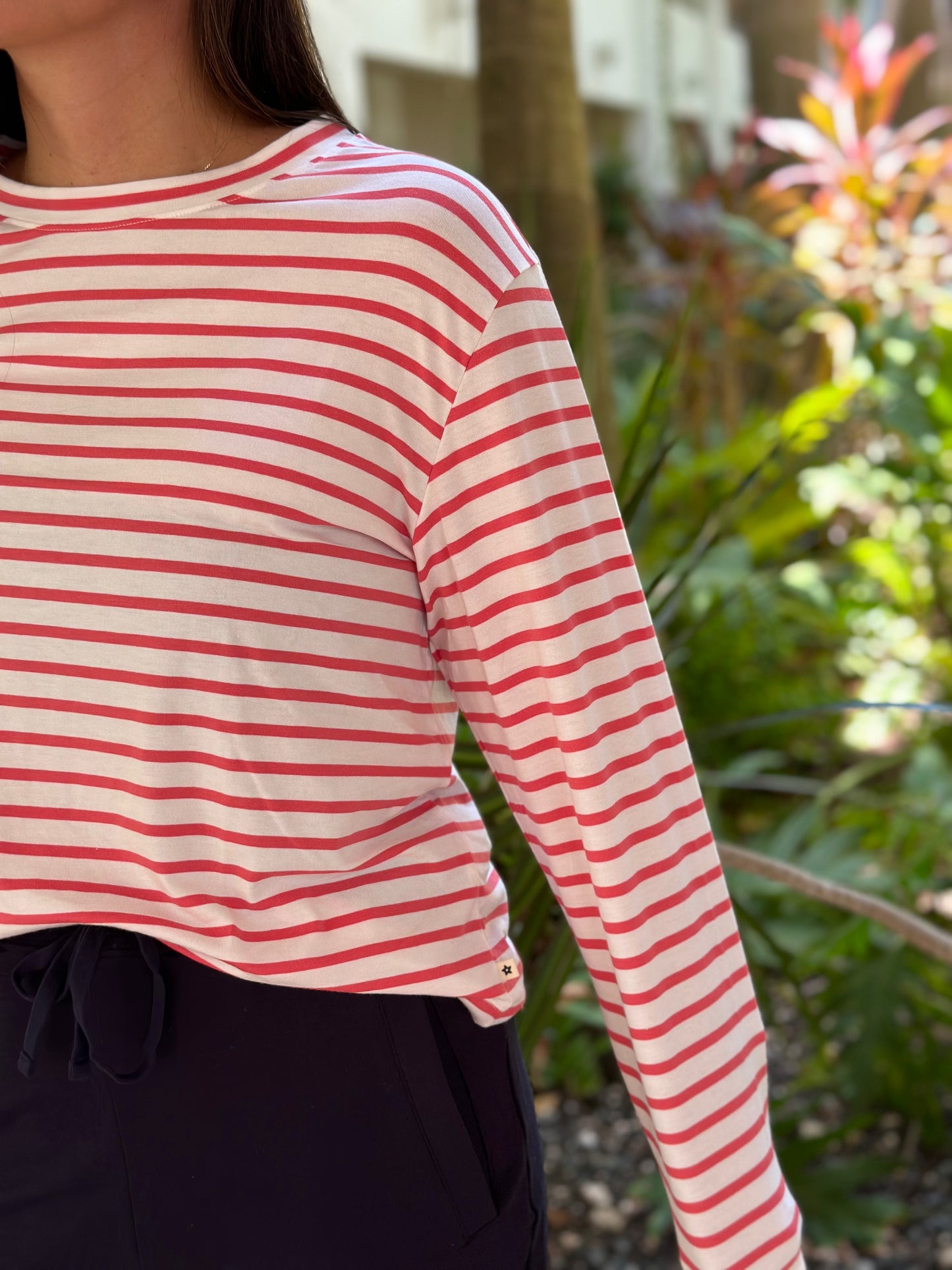 CAMISETA STRIPES ROJA