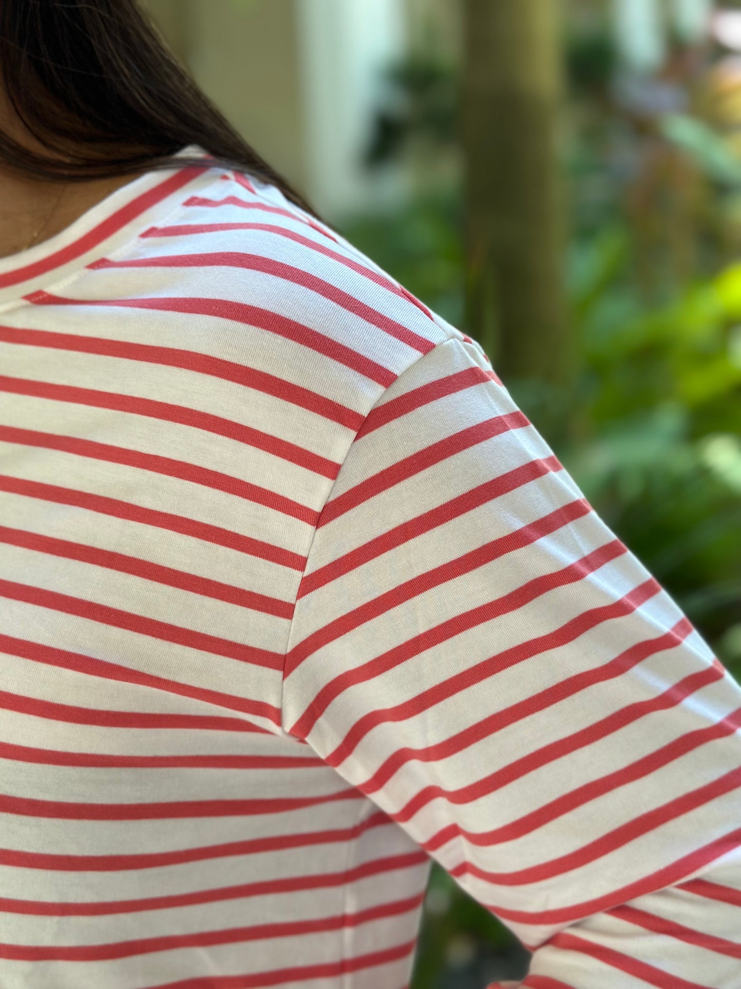CAMISETA STRIPES ROJA