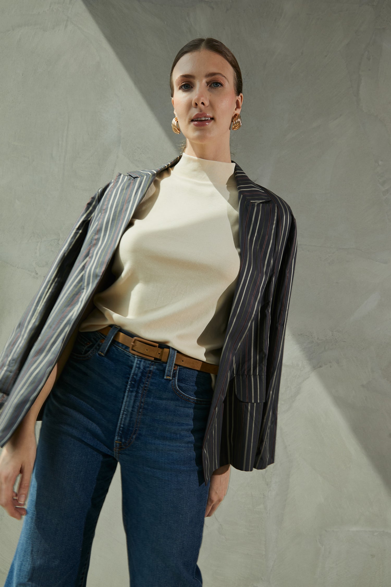 BLAZER A RAYAS 100% ALGODÓN PIMA