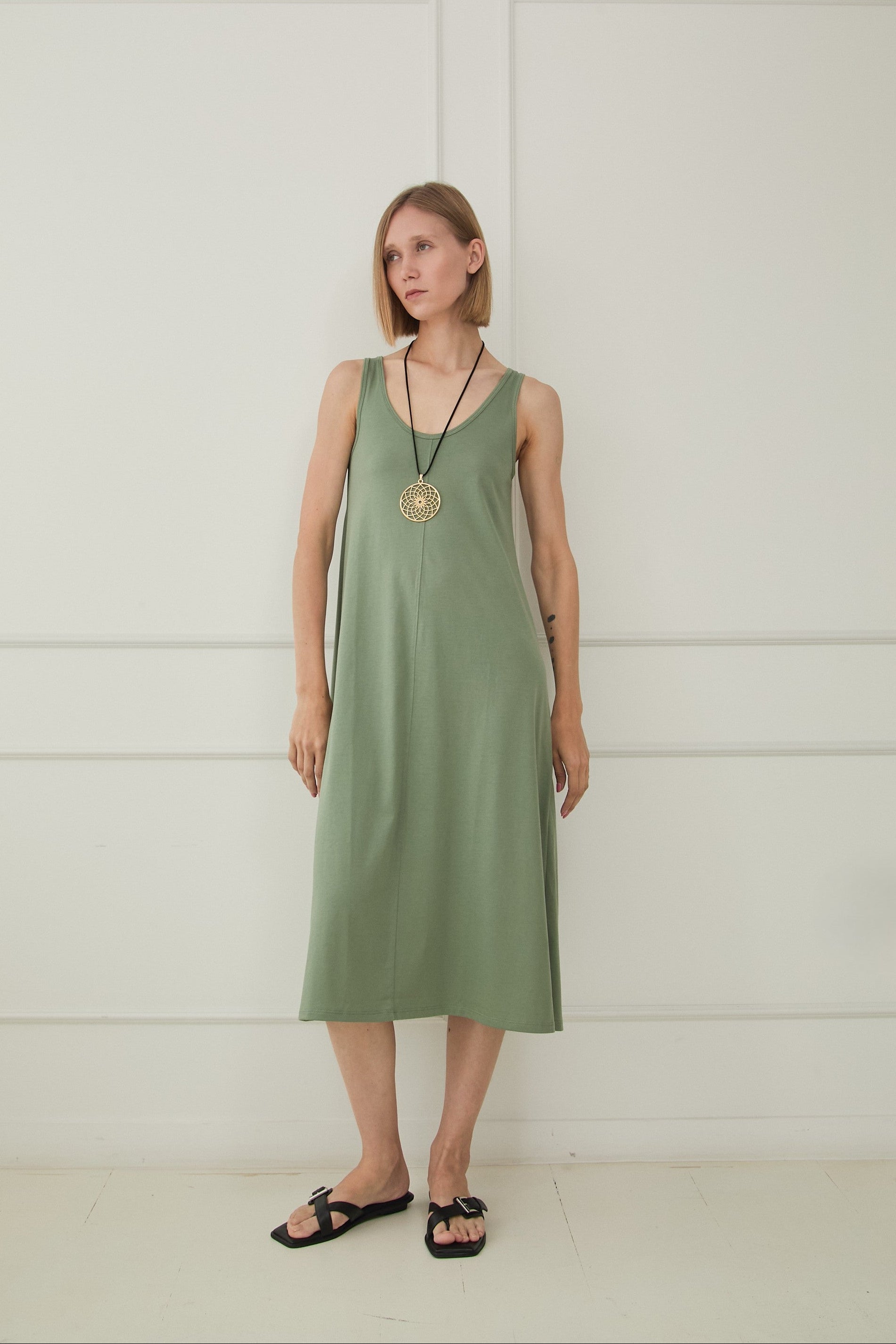 MAXI VESTIDO LIA 100% ALGODÓN PIMA