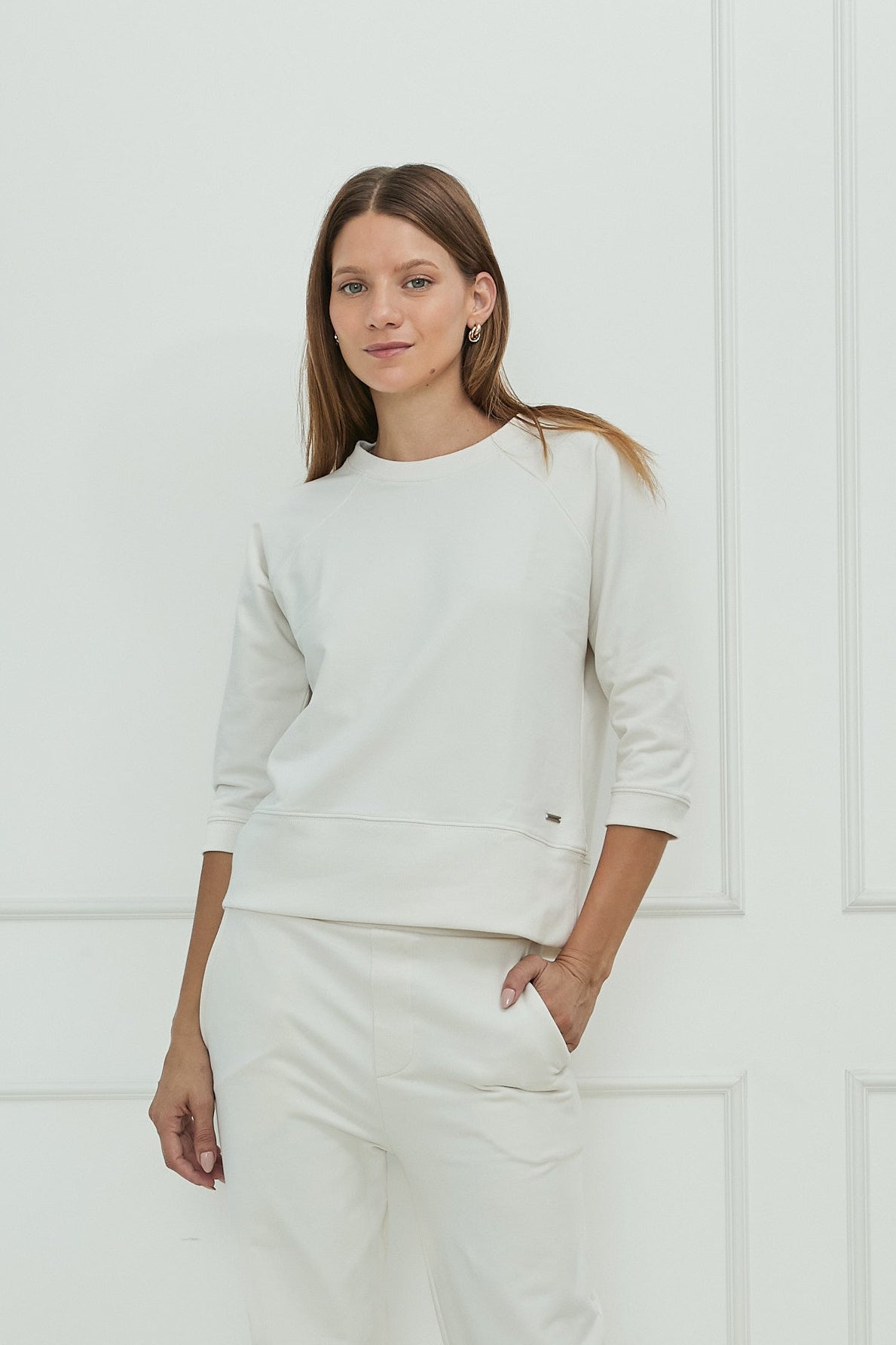 POLERA PIMA MANGA RANGLAN 3/4