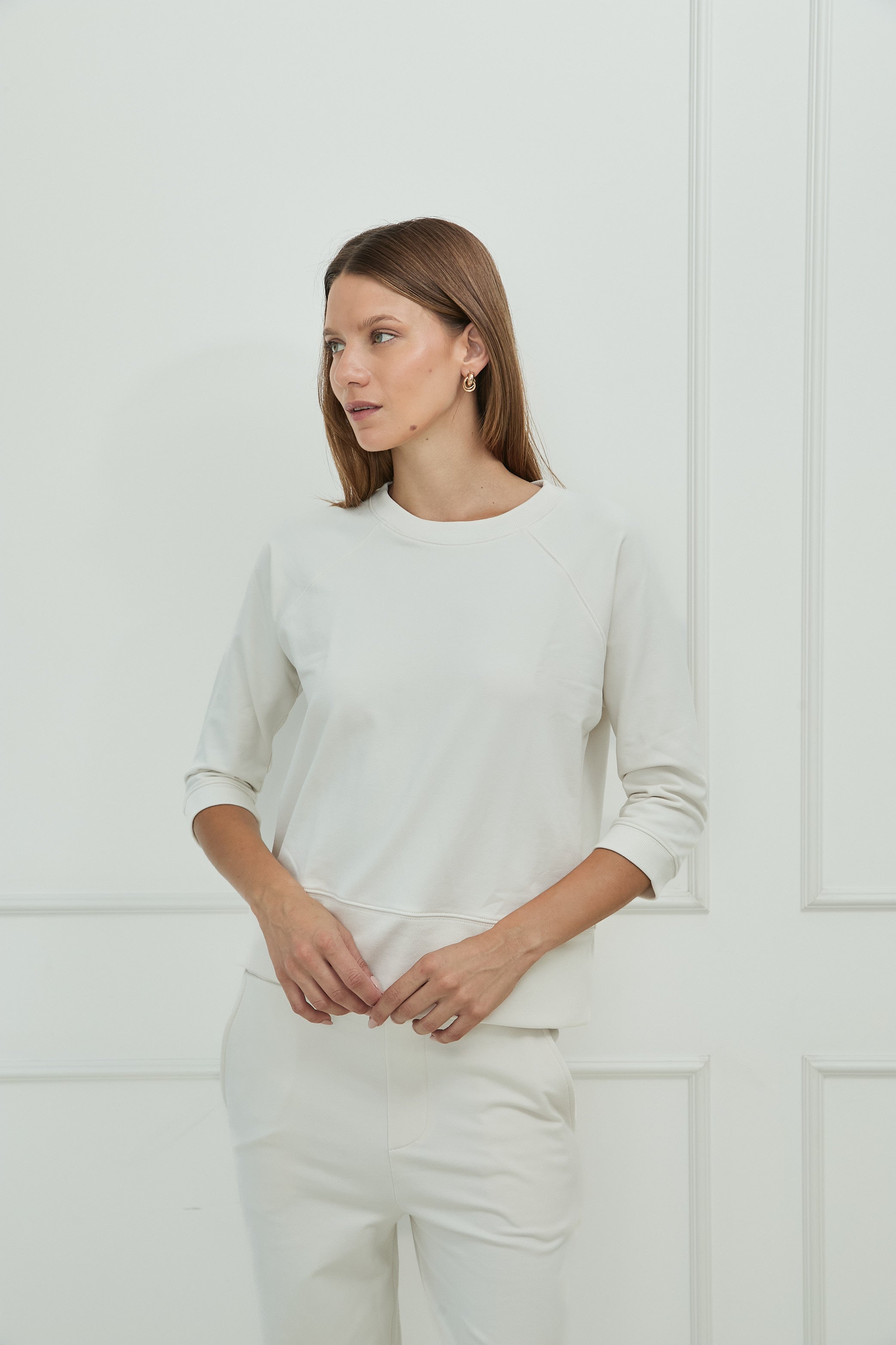 POLERA PIMA MANGA RANGLAN 3/4