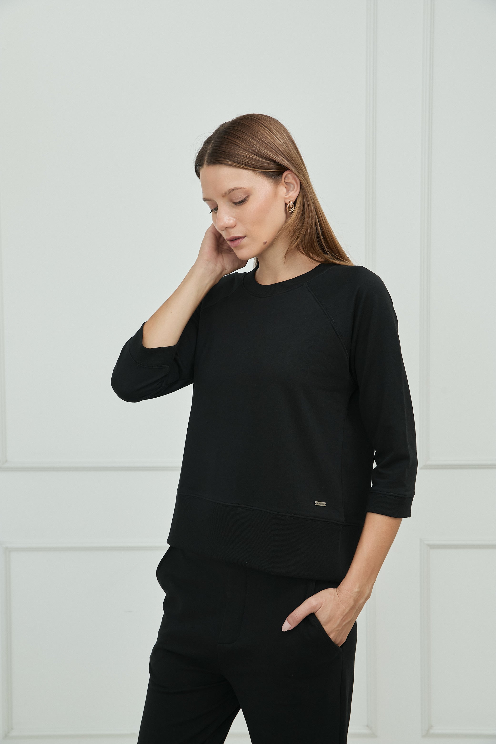 POLERA PIMA MANGA RANGLAN 3/4