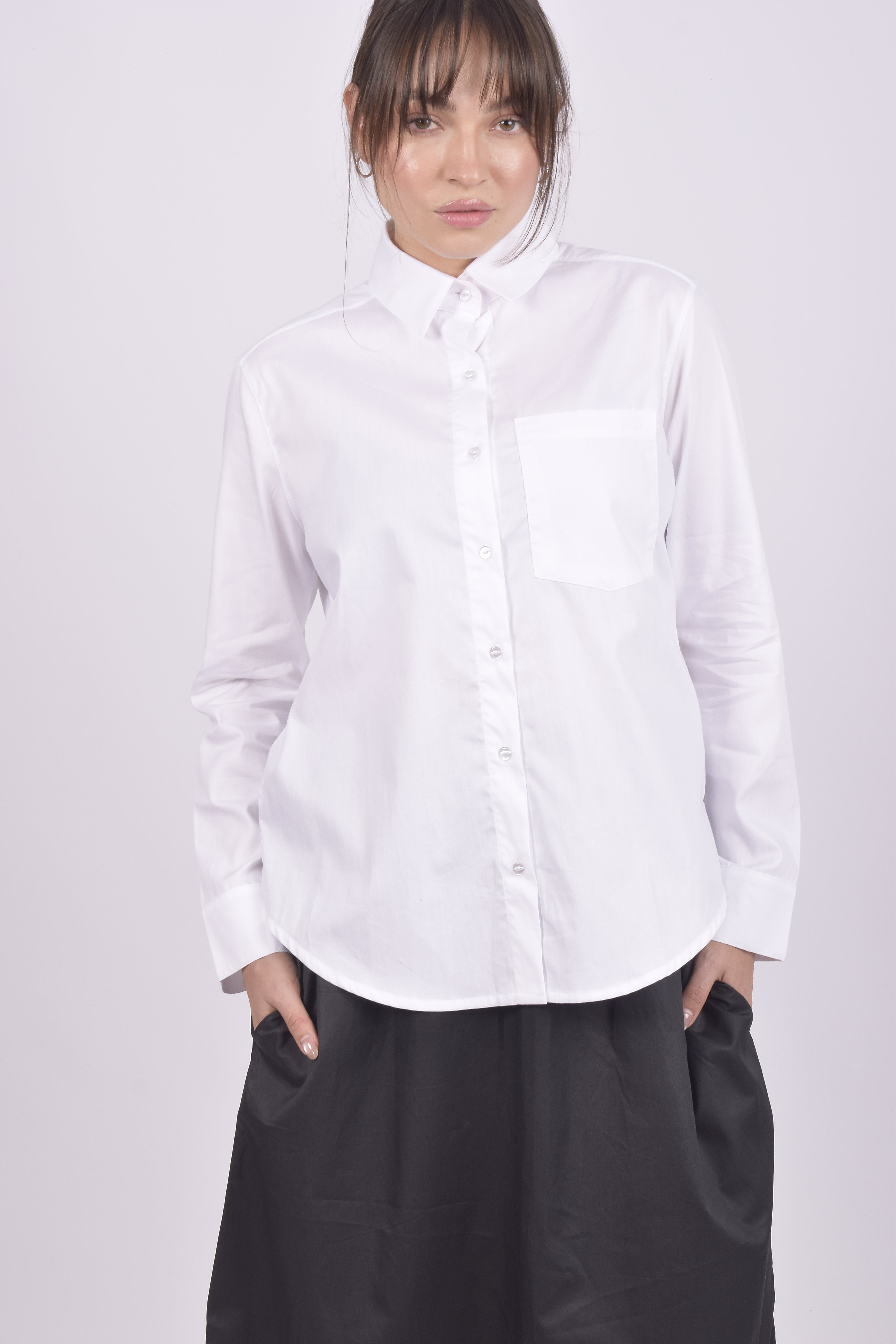 CAMISA OXFORD BLANCA 100% ALGODÓN PIMA